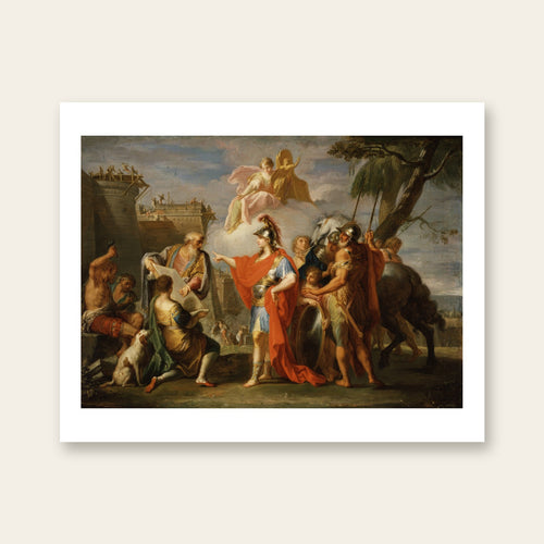 Alexandria canvas — the whole painting, fitted on white